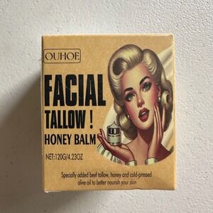 OUHOE Facial Beef Tallow Honey Balm Deeply Nourishing All-in-One Moisturizer